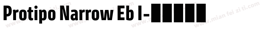 Protipo Narrow Eb I字体转换